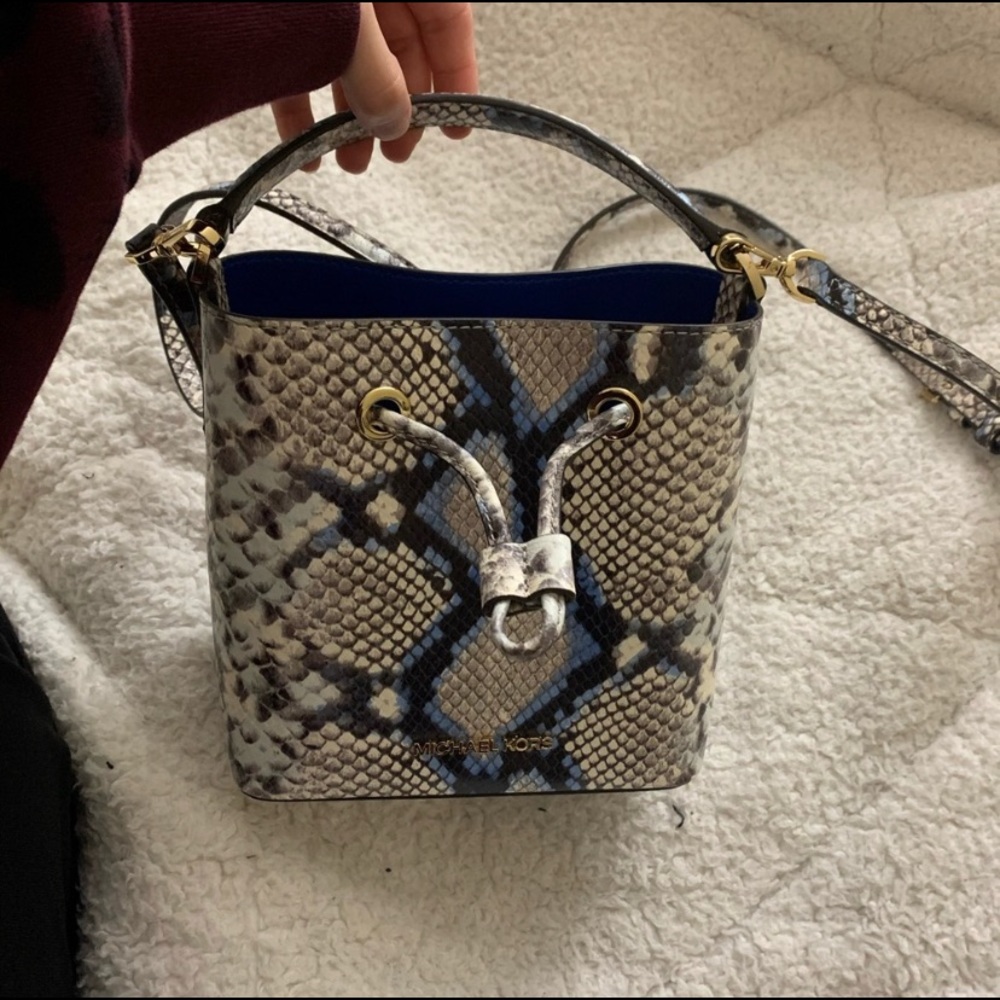 Michael Kors Python Embossed Crossbody Bag - image 1